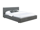Coaster Gregory Upholstered Platform Bed Graphite Model 316020Q